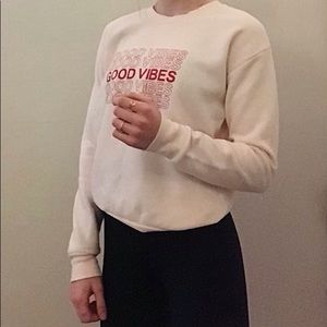 light pink crew neck